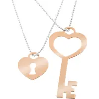 Orphelia 'Izabella' Dames 925 Sterling Zilveren Halsketting - Zilver/Roze ZK-7185