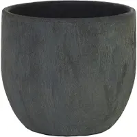 HS Potterie HS Bloempot Avion Antraciet D 16 H 14 Cm