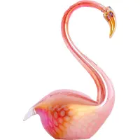 Light & Living Beeld Swan Oranje / Roze 13 X 8 X 20 Cm
