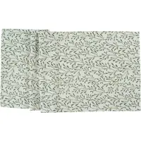 Jil Sander tafelloper Misty 50x140 Fb. 02 - Ecru/Green