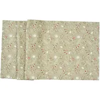 Jil Sander tafelloper Ginger Man 50x140 Fb. 19 - Beige/Red