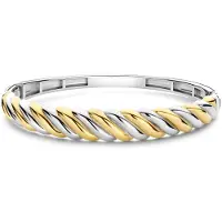 Ti sento Dames Armband - 925 zilver - Zilver geel verguld - Maat M - 23078SY
