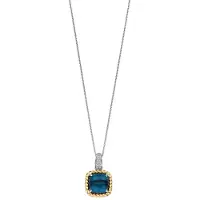 Ti sento Dames Hanger - 925 zilver - Blauw - 6853DB