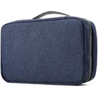 LONGZIMING -Opvouwbare Toilettas – Waterdichte Reistas voor Make-up en Toiletartikelen – Lichtgewicht Hangende Organizer voor Dames en Heren – Handige Reisopberger (Turquoise)