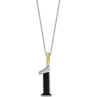 Ti sento Dames Hanger - 925 zilver - Cijfer 1 - Zwart - 6841BL_1