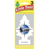 Little Trees True North - Luchtverfrisser voor auto - 3-pack, geur
