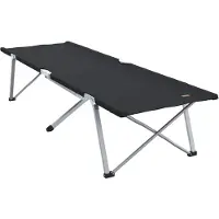 vidaXL Opvouwbaar Campingbed Zwart 194 x 62,5 x 42,5 cm