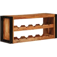 vidaXL Wijnrek Bruin 100 x 45 x 33 cm Massief Acacia Hout