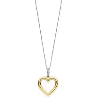 Ti sento Dames Hanger - 925 zilver - Zirkonia met geel verguld - 6858ZY