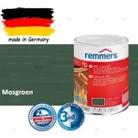 Remmers HK-Lazuur 3in1 Mosgroen 0,75L – Premium Houtbeschermingsbeits voor Buiten – Oplosmiddelhoudend – UV- & Vochtwerend – Impregneer, Grondlaag & Beits in Eén