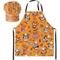 Ferocity - Kinderkeukenset: Koksmuts + Kinderschort 2-delige Set - met klittenband - Unisex - Fuchs Baby