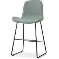 Nolon Nino-Fé barkruk saliegroen - zwart onderstel - 65 cm