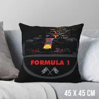 Allernieuwste.nl Kussen Formule 1 Racing F1 - Kussenhoes Katoen Linnen - Kussenovertrek - Autosport - Kleur 45 x 45 cm