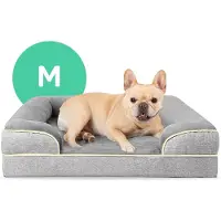 Dutchwide Orthopedische hondenkussen M - Orthopedisch honden mand - Bed - Bench - Wasbaar - Dog Bed - Panier Chien - Grijs - hondenbed - orthopedische hondenmand - fluffy hondenmand