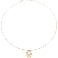 Orphelia Dames 925 Sterling Zilveren Ketting met Hanger - Roze ZH-6033/1