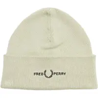 Fred perry grafisch logo lichte oestercrème muts