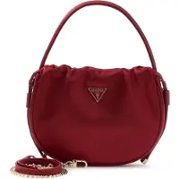 GUESS schoudertas handtas Elsie Mini Pouch Dark Cherry donkerrood