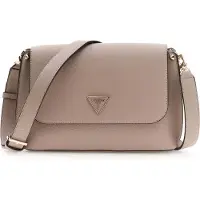 GUESS schoudertas Meridian II Flap Crossbody Bag Dark Taupe