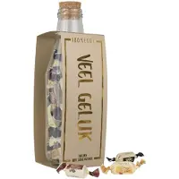 100%LEUK - Momenten fles - Veel geluk - Toffee
