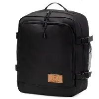 Ferocity - Handige rugzak voor op reis 40x25x20 cm Multifunctioneel - handbagage koffer - Polyester - Zwarte REIS