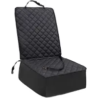 Ferocity Autostoelhoes Hond Voorstoel – Gewatteerd – Bijrijdersstoel Beschermhoes – Hondenkleed – Waterdicht – Cordura 600D – 50x50x60 cm – Zwart