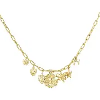 Yehwang Bedelketting met bloemen, dieren en sterren | Stainless steel bedelketting | Gouden ketting | Waterproof | Nikkelvrij | Cadeau