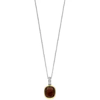 Ti sento Dames Hanger - 925 zilver - Bruin - 6852SQ