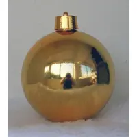 Oosterik Home 3 stuks 1 Onbreekbare kerstbal diameter 20 cm goud glanzend