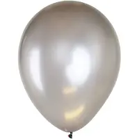 Partyxplosion Ballonnen 12 inch per 8 ZILVER METALLIC