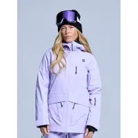 Poederbaas Ski-jas Dames - Freeride 3L Hardshell - Lila - Maat XS