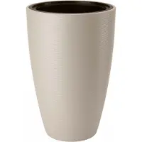Form-Plastic - Bloempot - Plantenbak met inzet - vorstbestendig - 38x58 cm - Lichtgrijs