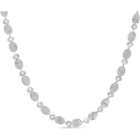 CO88 Collection 8CN-26480 – Ketting met Elementen – 38+5 cm – Zilverkleurig – Dames Sieraad