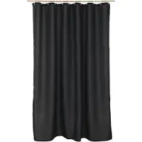 Wicotex Douchegordijn Jacquard 180x200cm zwart zwart Polyester Douchegordijn