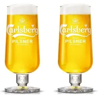 CARLSBERG Bierglazen - 2 stuks - Pint 0,5L - Halve liter - Grande Ver