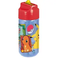 Stor Pokémon Tritan Drinkfles - 430 ml – Vaatwasserbestendig & BPA-vrij - Drinkfles voor kinderen – Transparant blauw