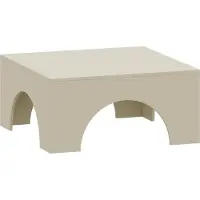En.casa Salontafel Vivatka vierkant 80x80x37 cm havermout []