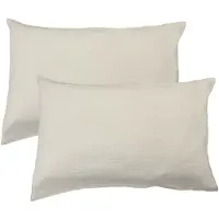 Matt & Rose Set Kussenslopen Naturel - (2x) 50 x 70 cm - Mousseline Katoen