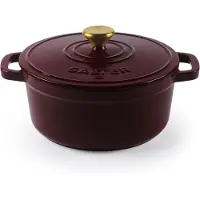 Salter Chester Gietijzeren Braadpan – Rood | 24CM | Zelfbesparend