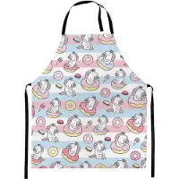 Ferocity - Kinderschort Universele kindermaat Schildersschort - met klittenband - Unisex - Eenhoorns