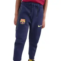 Nike FC Barcelona Tech Fleece Joggingbroek 2025-2026 Kids Donkerpaars Goud