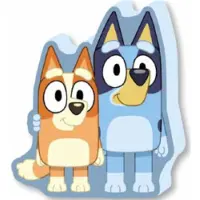 Bluey gevormd kussen - 40 cm