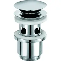 Kludi push-open afvoerstop, chroom, 1 stuk.