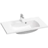 Ravak Classic II - Wastafel 800x450x158 mm, met overloop, kraangat, wit XJX01180000