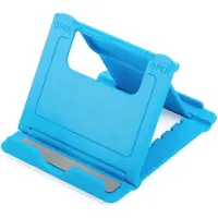 Adel Telefoonhouder Bureau Kunststof Geschikt Voor Alle Modellen Van iPhone / Samsung / Honor / Lenovo / Xiaomi - Blauw