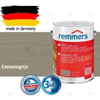 Remmers HK-Lazuur 3in1 Cementgrijs 2,5L – Premium Houtbeschermingsbeits voor Buiten – Oplosmiddelhoudend – UV- & Vochtwerend – Impregneer, Grondlaag & Beits in Eén
