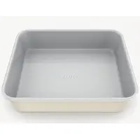 ZOHA Vierkante Keramische Bakvorm 24 cm – PFAS-vrij – Natuurlijk Antiaanbak – Beige