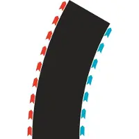 Carrera Curves Radius 2 30° Track Racing Zwart