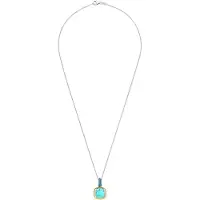 Ti sento Dames Hanger - 925 zilver - Turquoise - 6829TQ