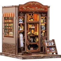 Various Miniatuurhuisje - Modelbouw - Modelbouwpakket - 3D Houten Puzzel - DIY Bouwpakket Volwassenen - Constructiespeelgoed - The Drama Bookshop