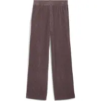 Puma Essentials Elevated velours geribbelde broek met rechte pijpen voor Dames, Maat XS